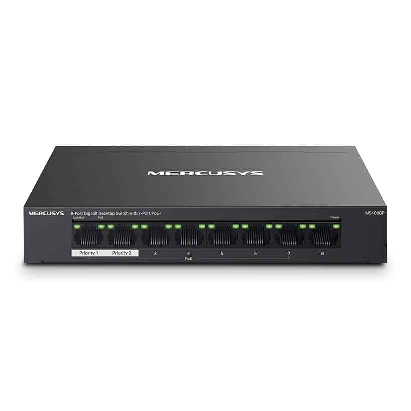 Mercusys MS108GP 8-Port Desktop PoE+ Network Switch